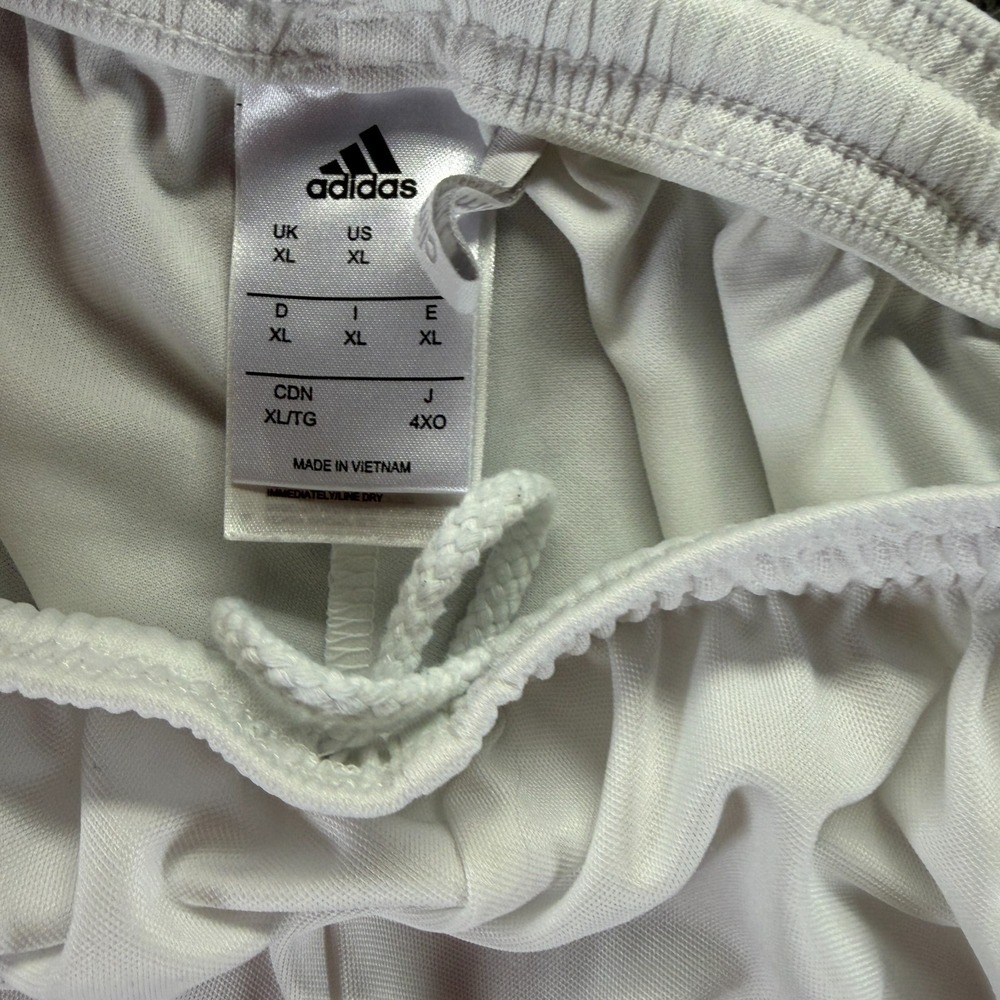 Adidas Climalite Shorts Mens XL White Polyester Athletic Soccer Running Sports - Picture 2 of 10